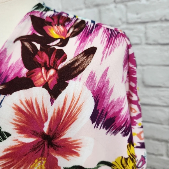 Chico's Ikat Encounter Kimono Open Front 3/4 Sleeve Multi Color Sz 2 = Large 12 - Picture 6 of 15
